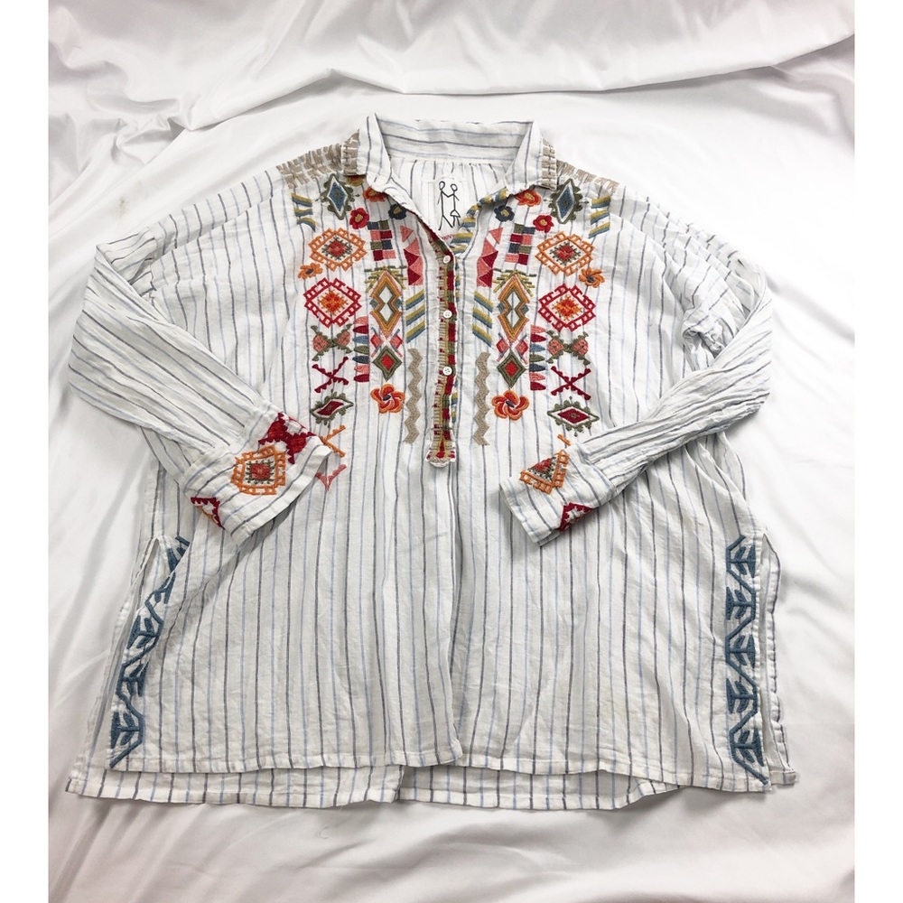 Johnny Was long sleeve 3/4 sleeve medium